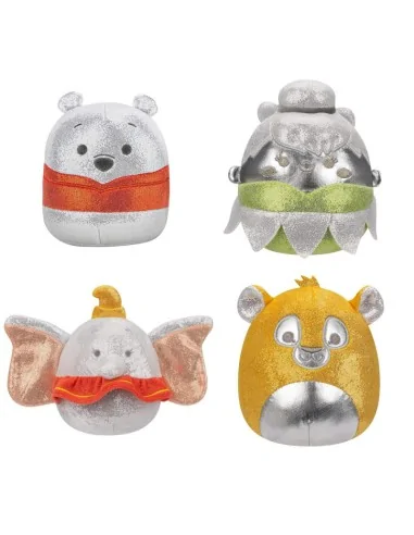 Squishmallows - D100 4 Pack (Winnie the Pooh, Tinkerbell, Nala, Dumbo) 12,5 cm Plush